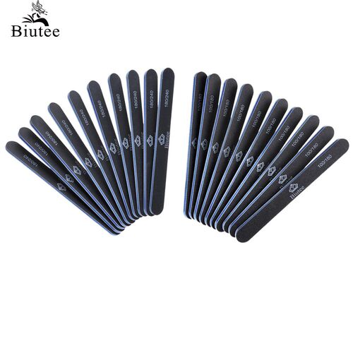Biutee 10pcs/Set  Nail Files 100/180 and 180/240 Nail Buffe