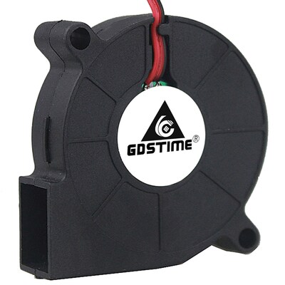 2PCS Gdstime 5015 50mm DC 24V 12V 5V 2Pin Ball/Sleeve Beari
