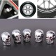 Valves Skull Tyre Car Cap Tire Stem Dust 5Pcs Wheel Auto Cov