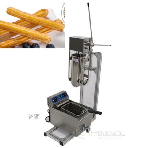 5L churros machine with gas fryer and 6 churros maker machin