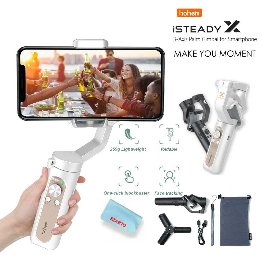 Isteady X Gimbal 3-Axis Opvouwbare Stabilizer Handheld Gimba 办公设备/耗材/相关服务 办公设备配件及相关服务 原图主图