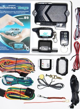 Only For Russian Twage B9 Two Way Car Burglar Alarm Keychain