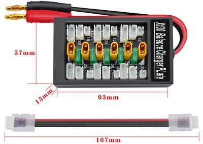 Lipo Charger Adaptor Board Plate 1S 3S XT30 Plug Parallel f