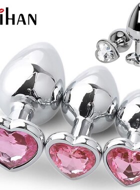 Stainless Steel Crystal Anal Toys Butt Plug Stainless Steel