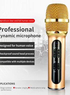 Portable Professional Karaoke Condenser Microphone Sing Reco