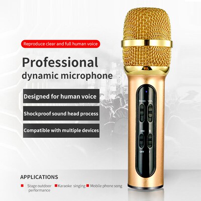 Portable Professional Karaoke Condenser Microphone Sing Reco