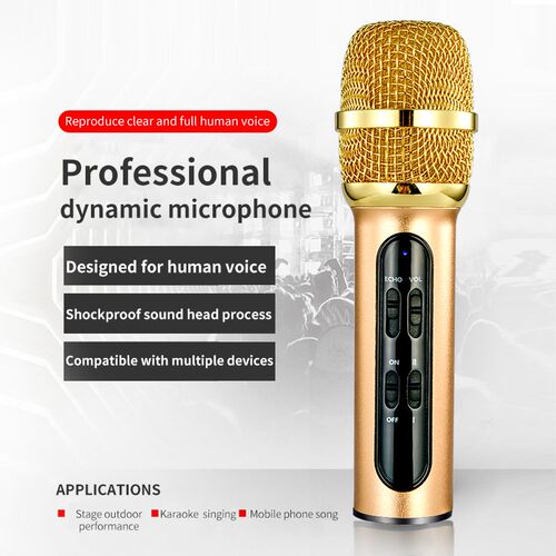 Portable Professional Karaoke Condenser Microphone Sing Reco