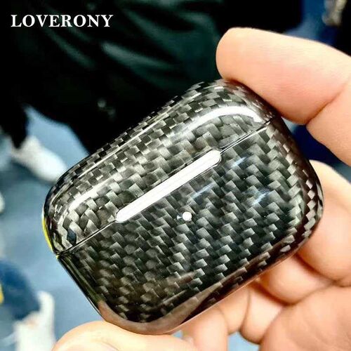 LOVERONY Real Carbon Fiber Case For AirPods Pro Bluetooth E