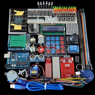 Starter Kit for arduino Uno R3 - Uno R3 Breadboard and holde