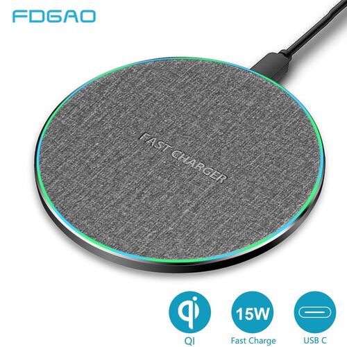 FDGAO 15W Quick Qi Wireless Charger  iphone 11 Xs Max/XR/X/8