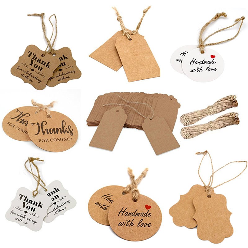 Tags Tag-Cards Gift Wrapping Thank-You Wedding Heart Party-P