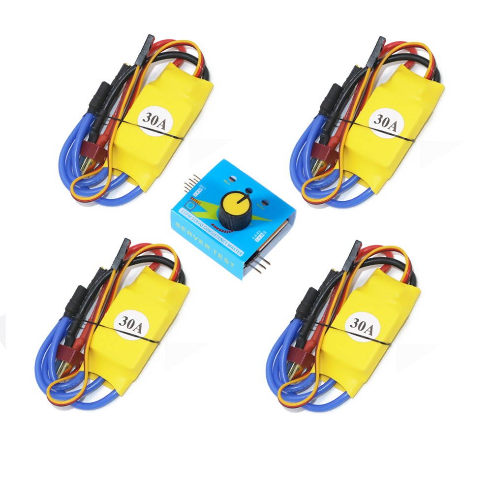 4pcs 30A XXD Brushless Speed Controller RC ESC + Multi Serv