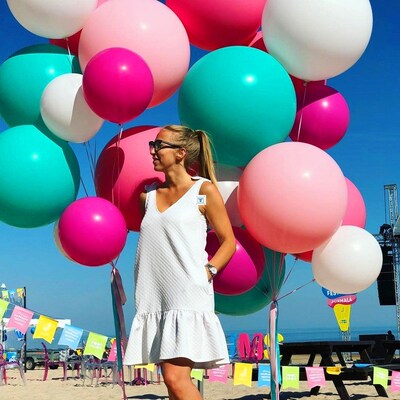 1pc 36inch Giant pink blue Inflable Balloon large Latex
