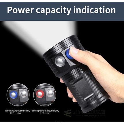 Professional Diving Flashlight XML-L2 Portable Scuba Dive to