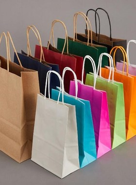 80pcs/lot Blue paper bag with handle Wedding Party Favor