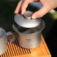 揽胜纯钛盖碗茶杯双层泡茶器带盖功夫茶盖碗户外便携旅行茶具套装