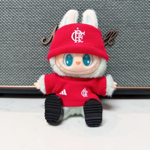 Flamengo巴西弗拉门戈娃衣足球衣服潮玩套装labubu换装球迷17厘米
