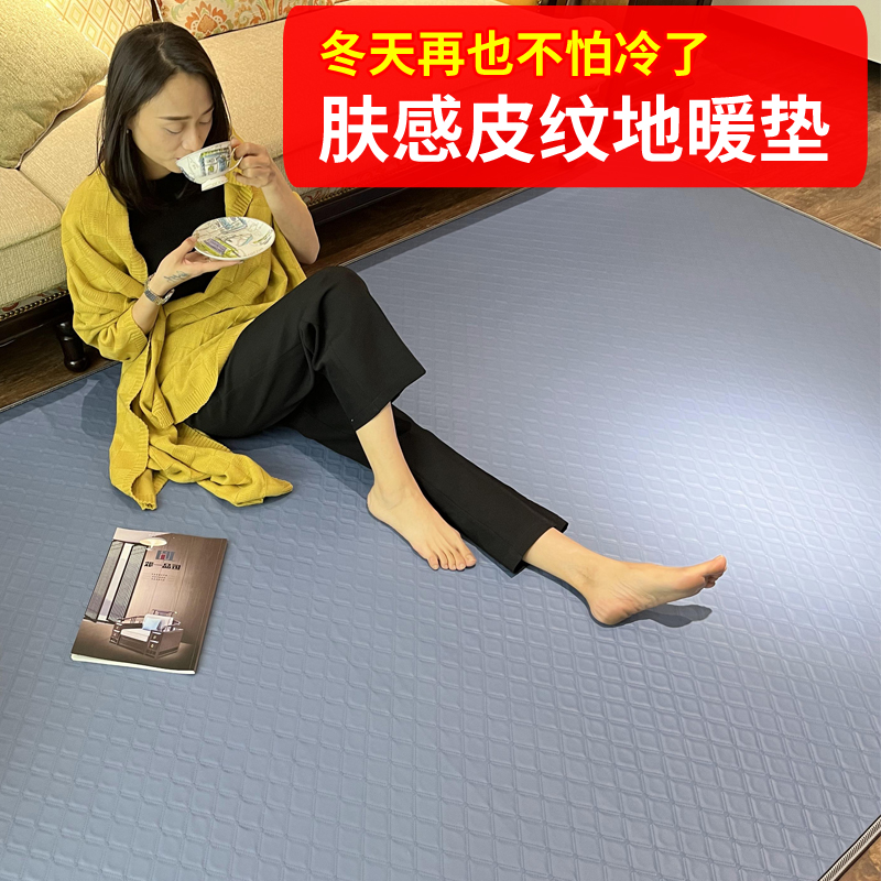 暖季电加热坐垫客厅地暖垫家用 肤感皮纹取暖垫发热瑜伽垫地热垫