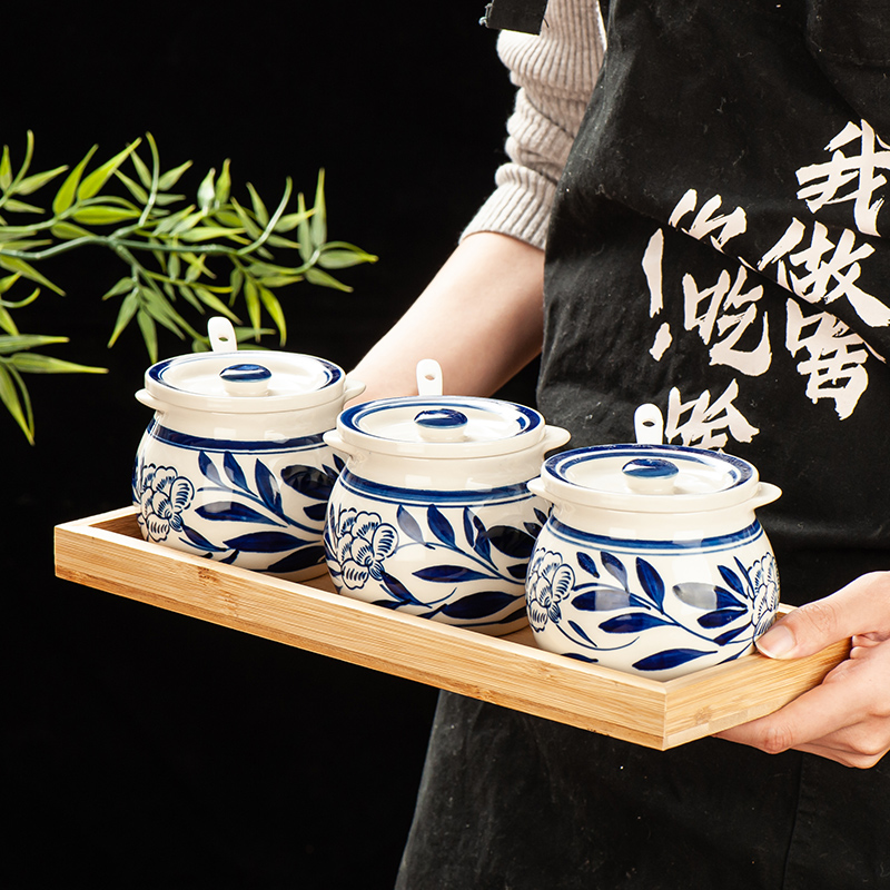 家用猪油罐陶瓷耐高温食品级