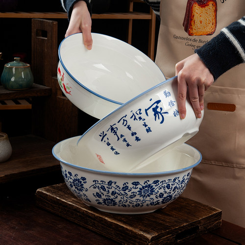 大号厨房加厚发活面厨房带盖陶
