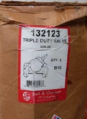 【议价】议价BELL GOSSETT 3DS-3S 赛莱默三功能阀 132123 Xylem