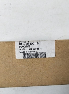 【议价】B002*菲尼克斯IB IL 24 DO 16 -PAC/SN 2862961 2726272