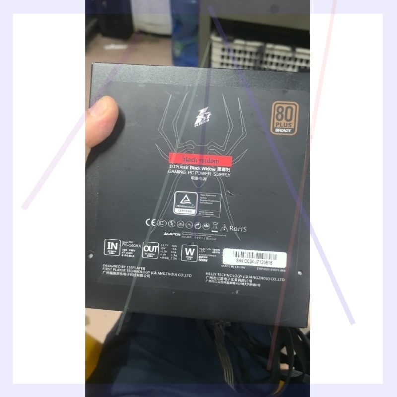 【议价】首席玩家黑寡妇PS-500AX 500W 开关电源