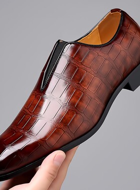 Leather For Men Dress Shoes Mens Man Formal Office Wedding