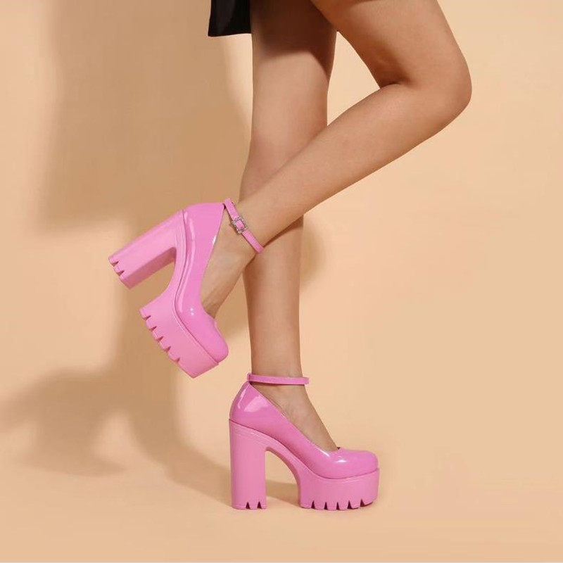 14cm women high heel shoes single shoes big size 43高跟鞋女