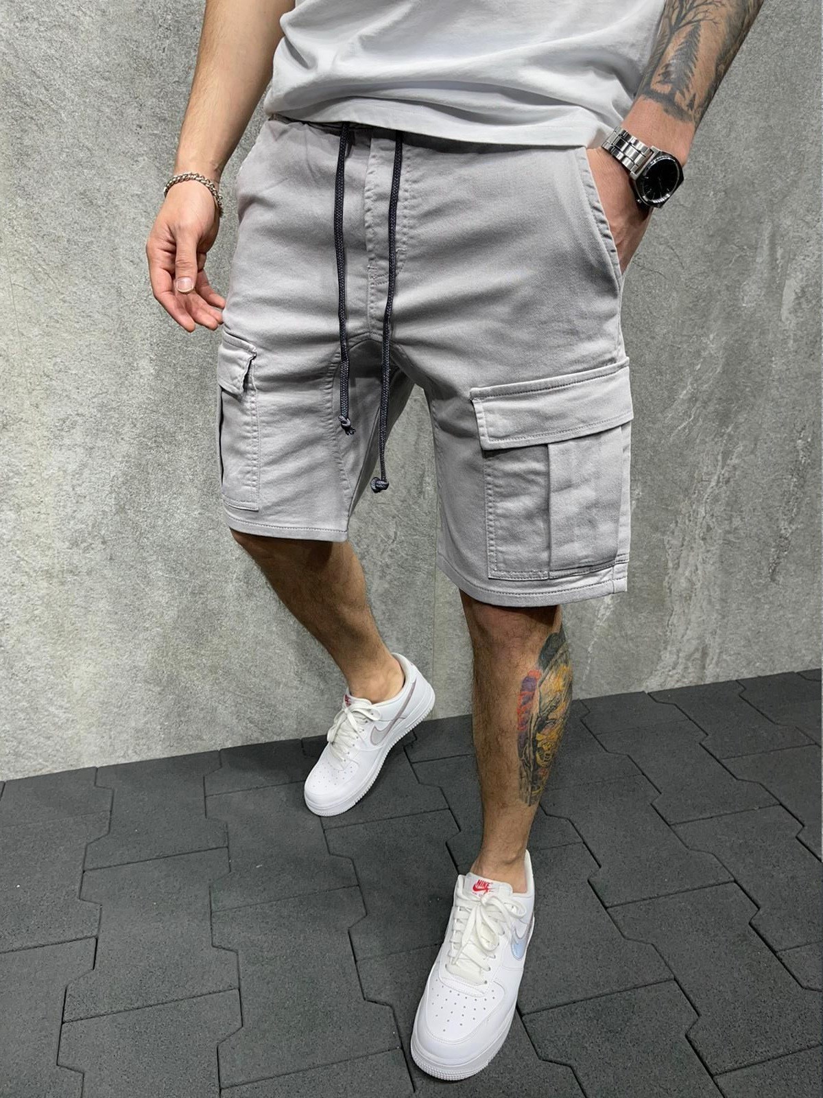 Men fashion casual Pocket Capris shorts short pants for mens