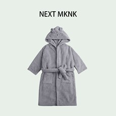 Банный халат 英国next mknk宝宝a类吸水速干浴巾连帽斗篷儿童加厚浴袍纯棉睡衣