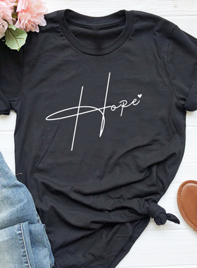 hope heart women tshirt girls tee shirts faith tops希望女T恤