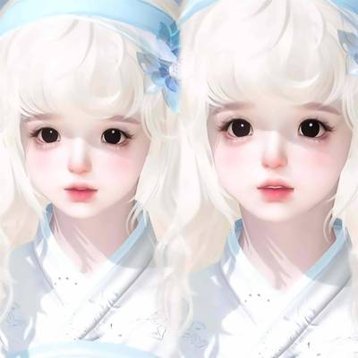 蓝莓蛋糕 自带少女体型 可爱甜妹 逆水寒手游捏脸女通用 原版