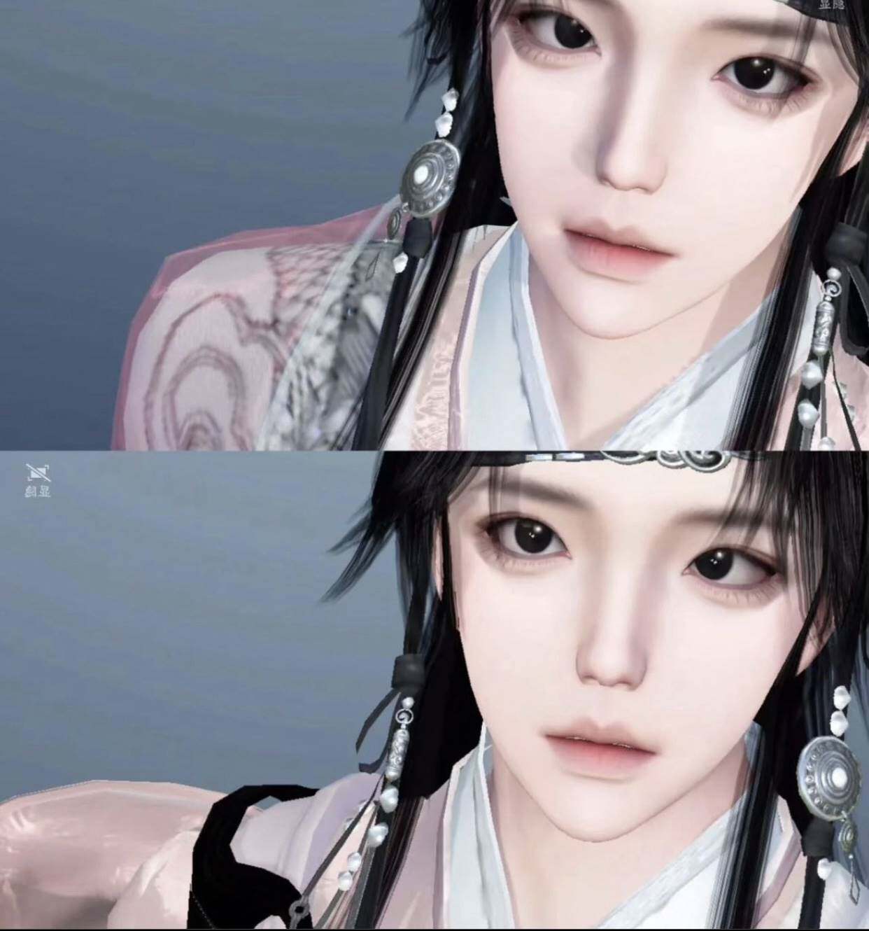 黑发少年丨逆水寒手游捏脸血河碎梦成男捏脸黑皮金瞳 cd 抖音爆火