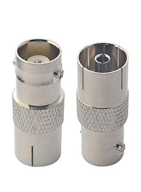 射频同轴连接器 TV母转BNC母 BNCK-TVK 铜镀镍