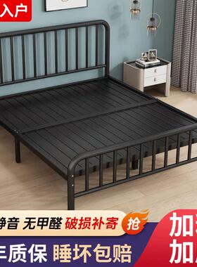一米八的双人床180x200铁艺床双人床1.8米欧式简约1.5加固加厚单