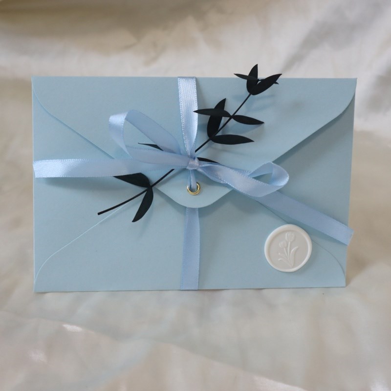 小清新浪漫蓝色手工信封信纸情书套装生日礼物告白道歉信件代打印