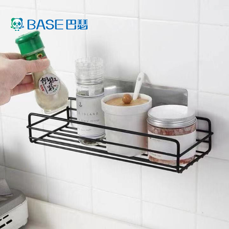 免打孔置物架转角壁挂式置物架厨房浴室壁挂三角架吸壁挂架收纳架