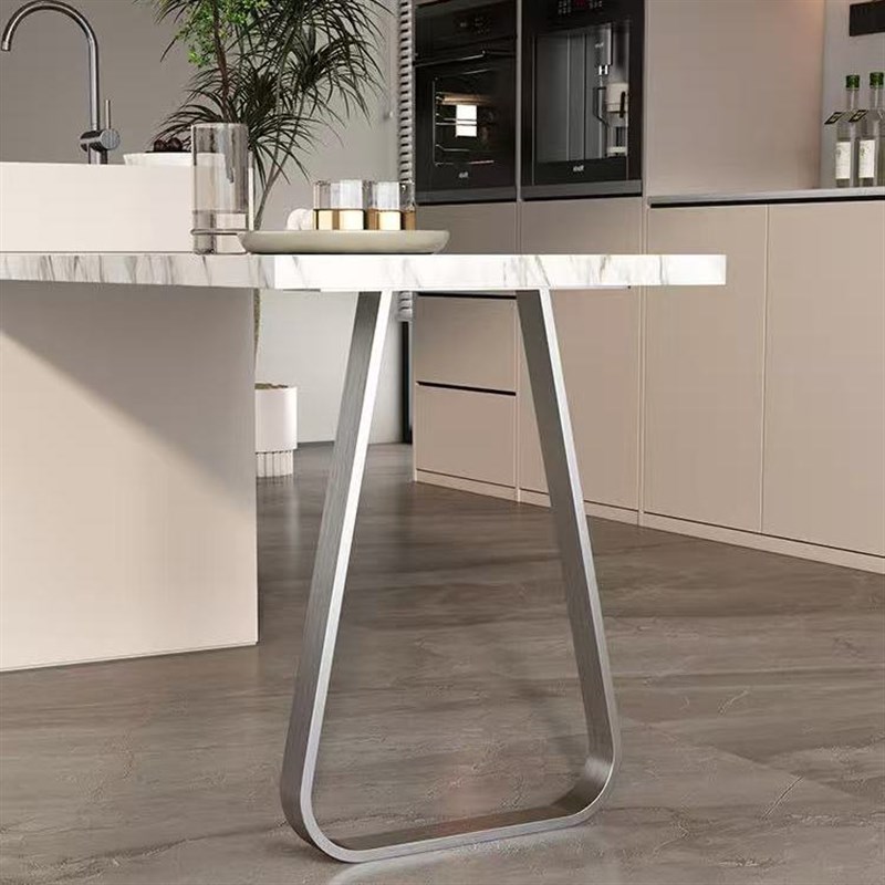 落雨不锈钢桌腿桌脚桌子腿餐台脚支架吧台腿办公桌支撑腿书桌脚