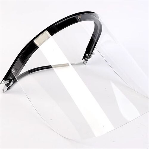 炉前工耐高温隔热面罩炼钢厂铝铸造电厂防护面罩配帽式透明面罩