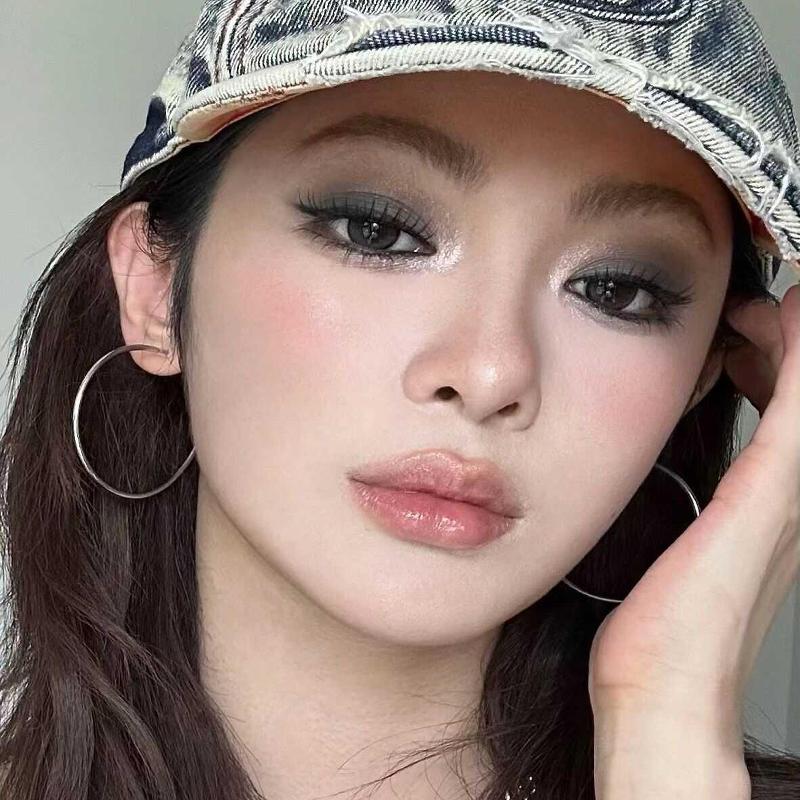 赵露思同款爆款大素圈耳环耳夹女