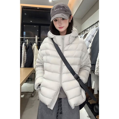 连帽羽绒服女款宽松显瘦2025新款