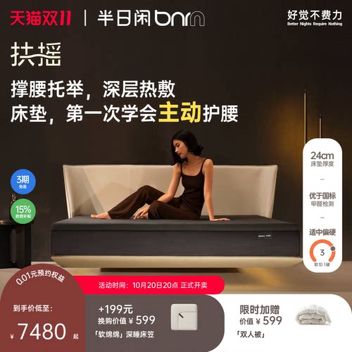 半日闲扶摇电动撑腰床垫