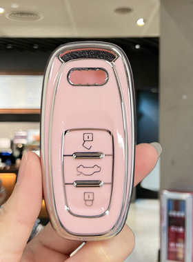 适用奥迪a3钥匙套a4l车a6l女q5l壳q3扣q2l新a5高档tt包q7 a8 23款