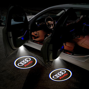 适用奥迪迎宾灯A6LA4LQ3Q5Q7A3A5A7A8LQ5L车门镭射投影灯门灯装饰
