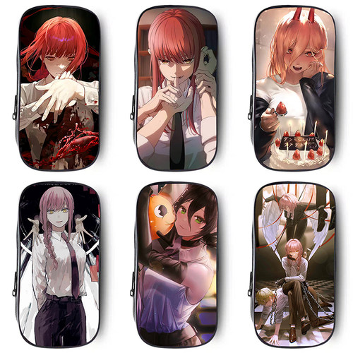 动漫电锯人笔袋电次玛奇玛帕瓦链锯人周边学生大容量文具盒铅笔盒