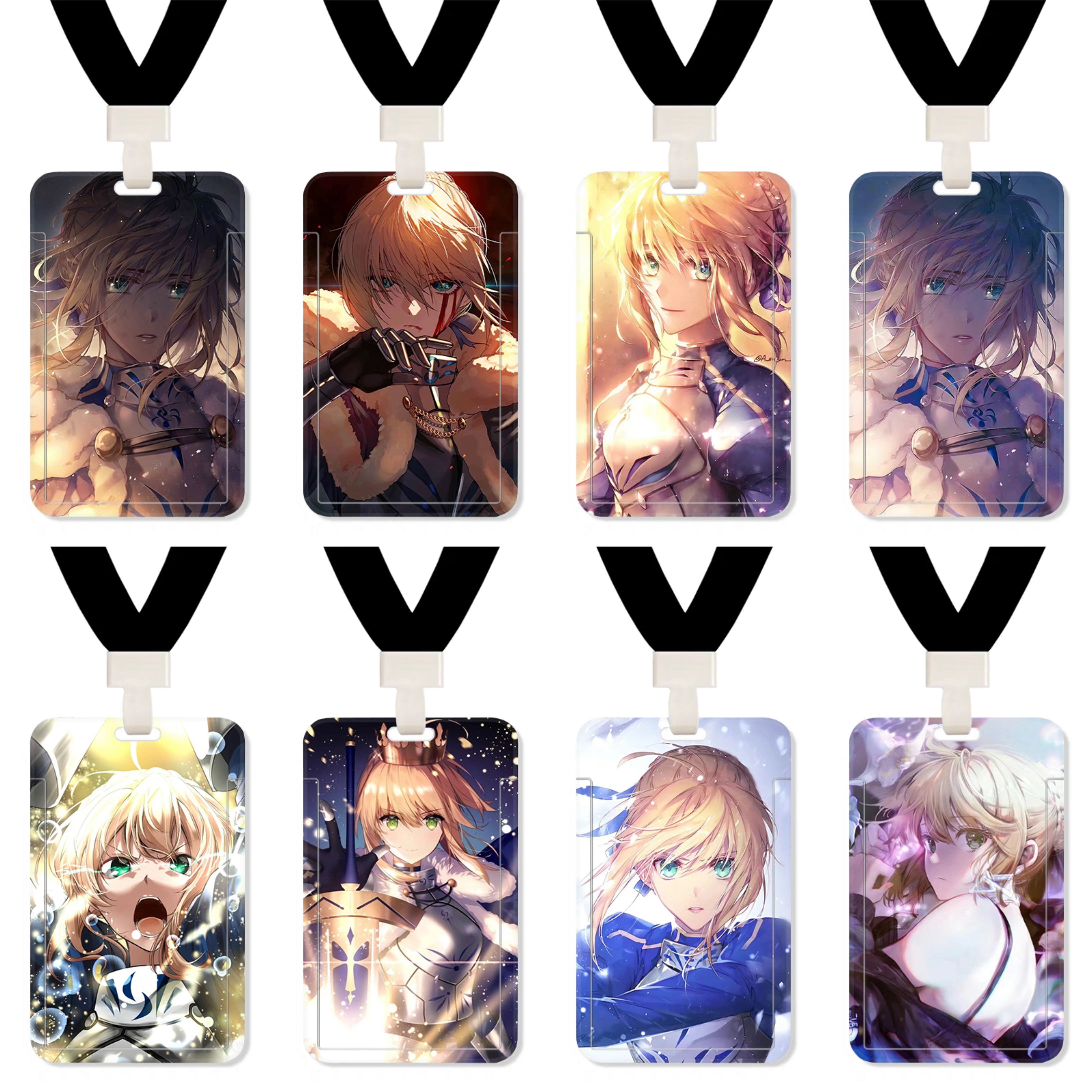 动漫周边fate卡套公交卡学生卡地铁卡fgo巴比伦魔兽战线卡套挂绳