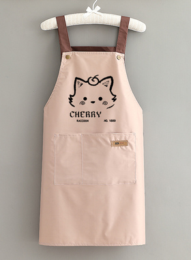 围裙2025新款家用厨房防水防油做饭工作服女围腰餐饮专用网红超强