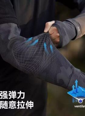 夏季防晒冰袖男女冰丝袖套防紫外线透气手套手臂袖骑行开车护臂袖