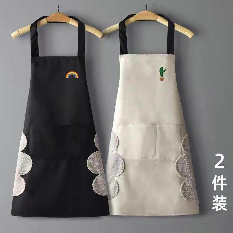 围裙厨房家用2025新款上班专用防水防油工作服女高级感年轻款罩衣